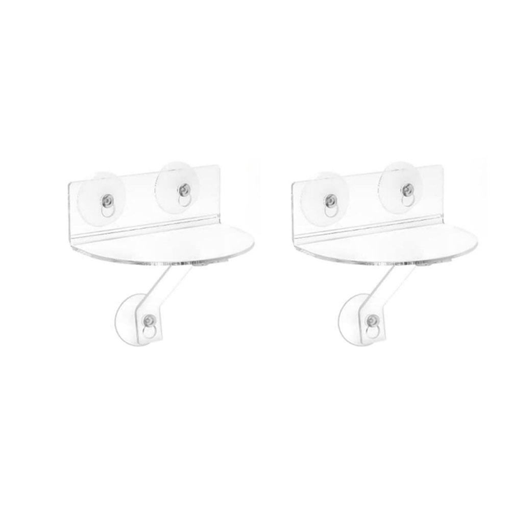 1/2 Stück Acryl-Fenster-Pflanzenregale mit Saugnäpfen Mehrzweck-Halterungen für Zimmerpflanzen Heimdekoration