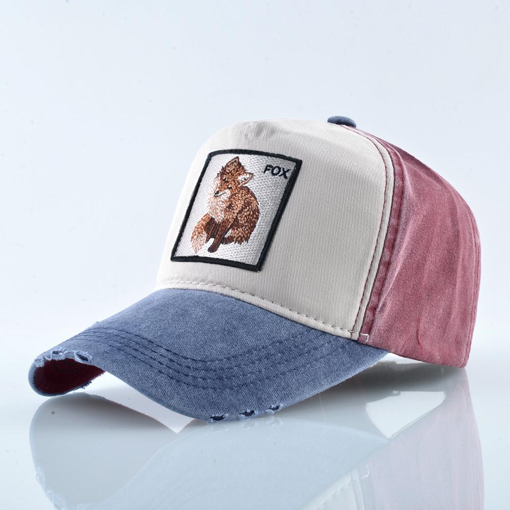 Snapback Dad Klobouky Muži Móda Výšivka Fox Baseball Cap Ženy Outdoor Prodyšná Bavlna Klobouk s kšiltem