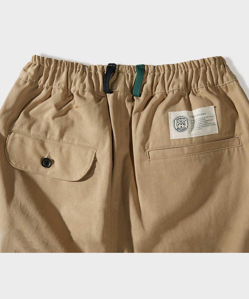 FFEFF STUDIO Bio Cotton Long Elastic Waist Pants (Beige)
