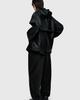 Youth Faux Leather Windbreaker Jacket - Black