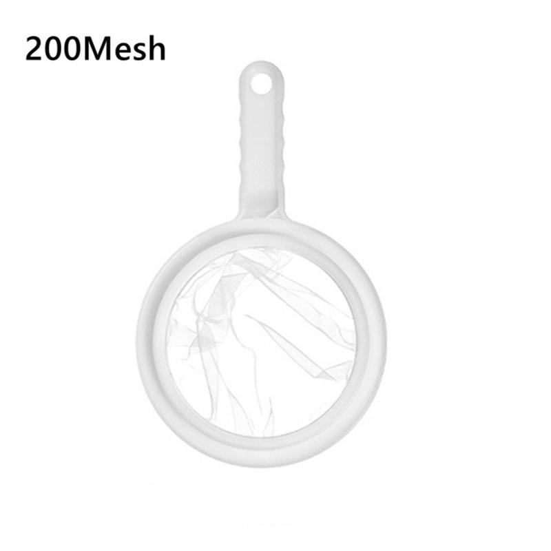100/200/400 Mesh Strainer Spoon Hand-held Soya Milk Wine Milk Nut Filter Bag Nylon Filter Tea Coffee Strainers Kitchen Gadgets
