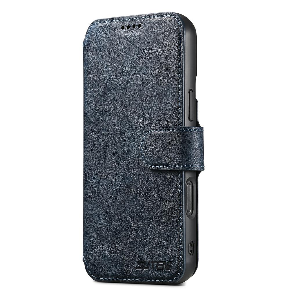 SUTENI Q-05 For iPhone 17 Wallet Case 2 in 1 Detachable Leather Flip Phone Cover with Stand