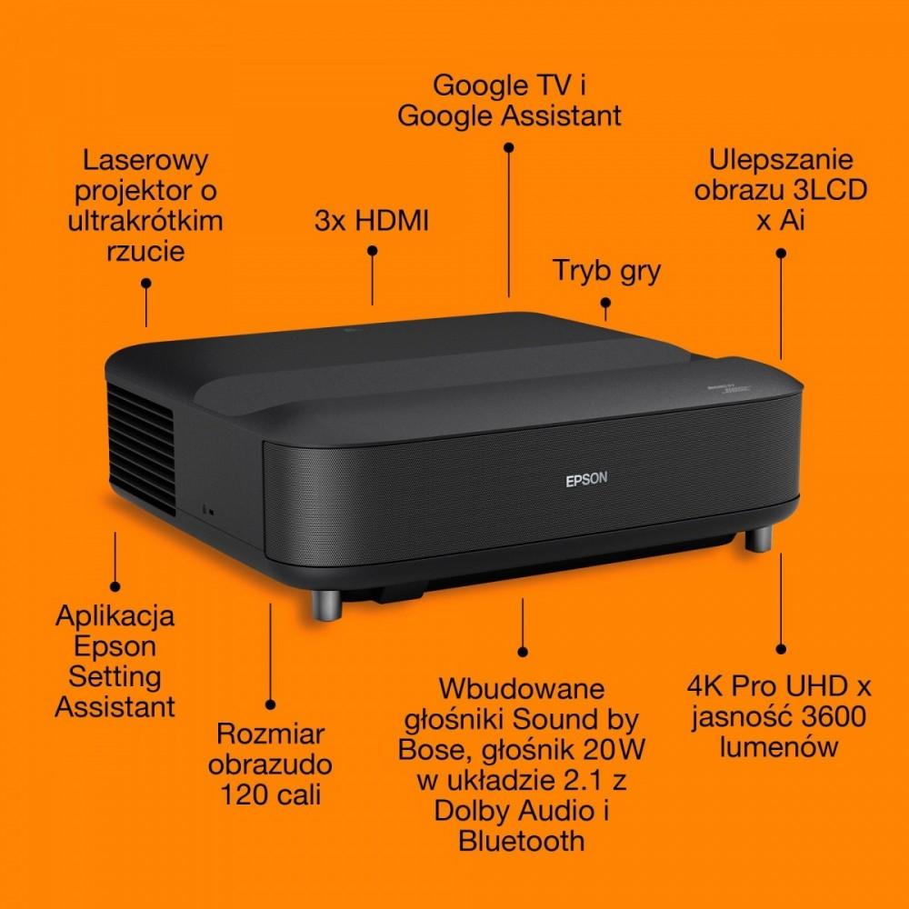 Projector EH-LS670B 3LCD KD 4KUHD/3600L/5m:1/16:9/black