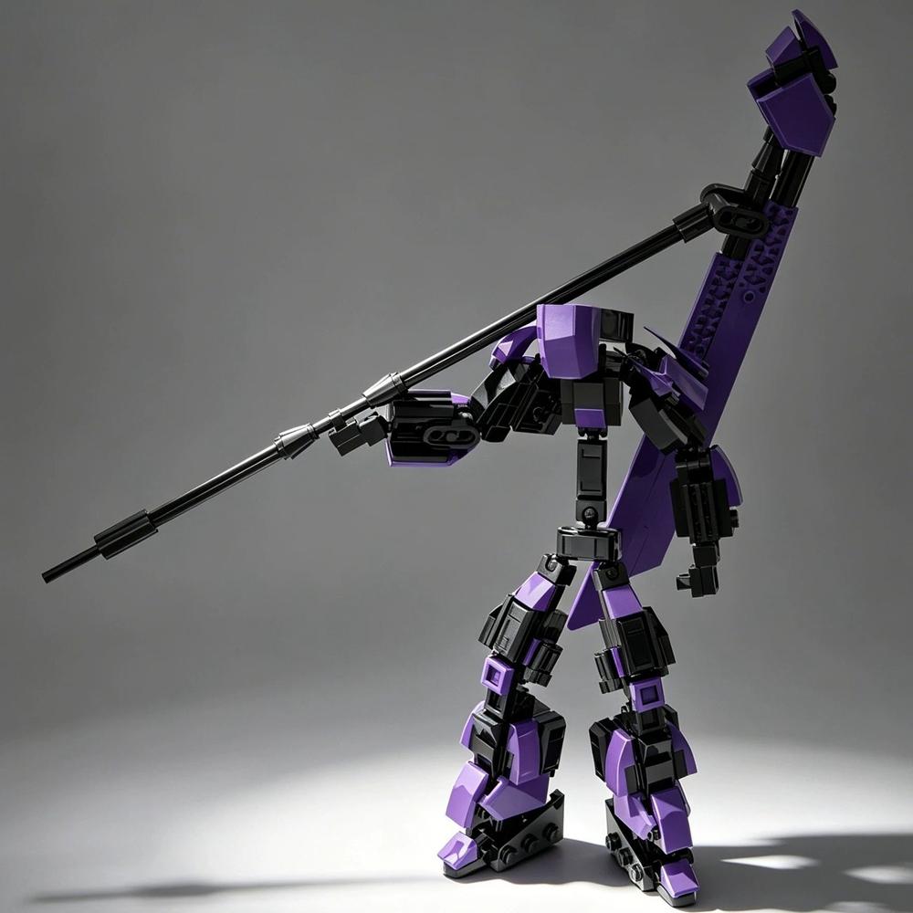 MOC Warrior Reaper Mecha Brick Model - Articulated Robot Assembly Toy, Perfect Gift for Kids and Brick Enthusiasts