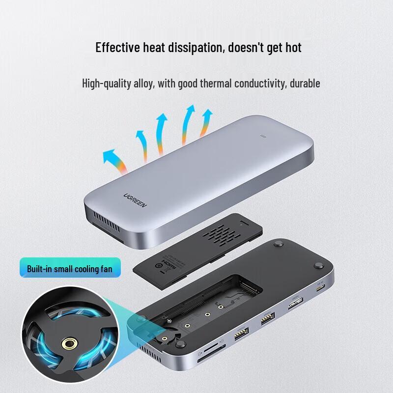 Ugreen M.2 SSD Enclosure & USB-C Hub with HDMI