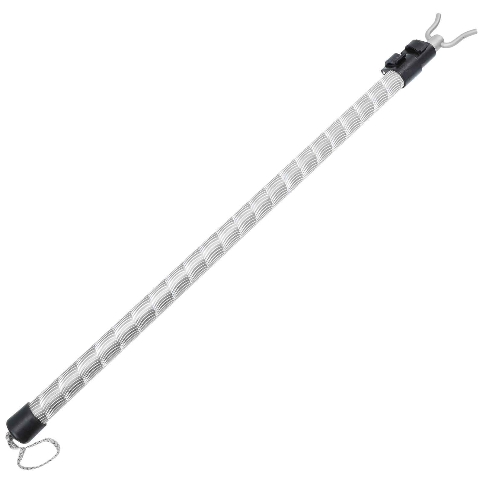 Aluminium Alloy Telescopic Clothes Drying Pole Retractable Laundry Hanging Fork Adjustable Simple Home Clothesline Rod серебряный