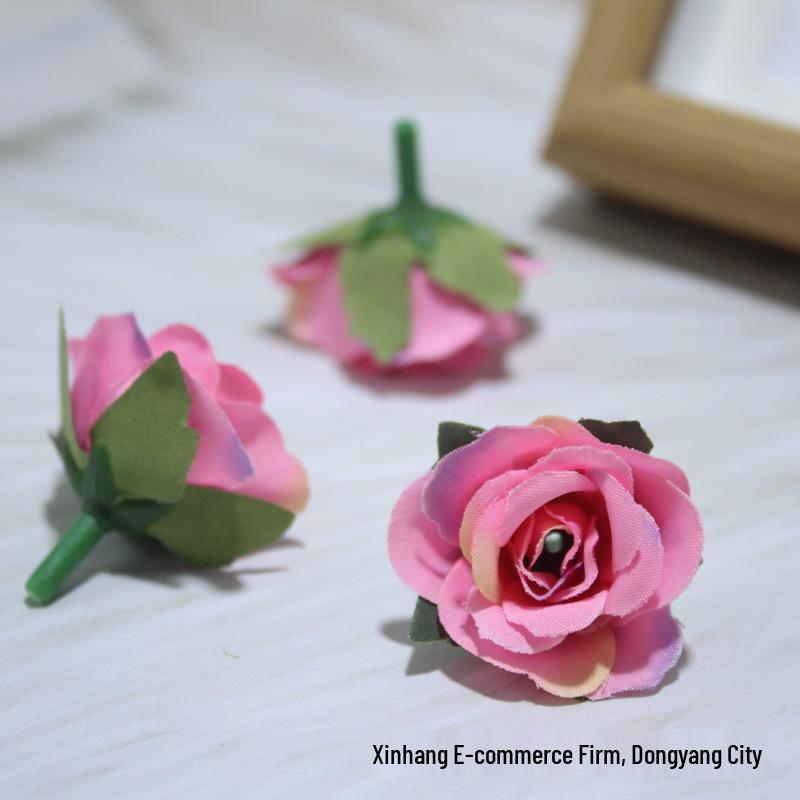 Handgefertigte Mailand Rose Künstliche Blume für Zuhause, Hochzeitsdekoration und DIY Kopfschmuck