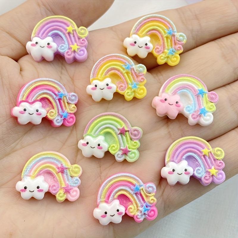 Creative Resin Cloud Rainbow Pendant Accessories DIY Pendant Accessories