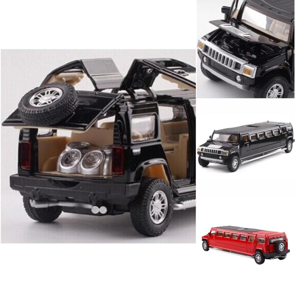 Exquisite 132 Scale H6 Alloy Model Car With Flashing Lights And Opening Doors