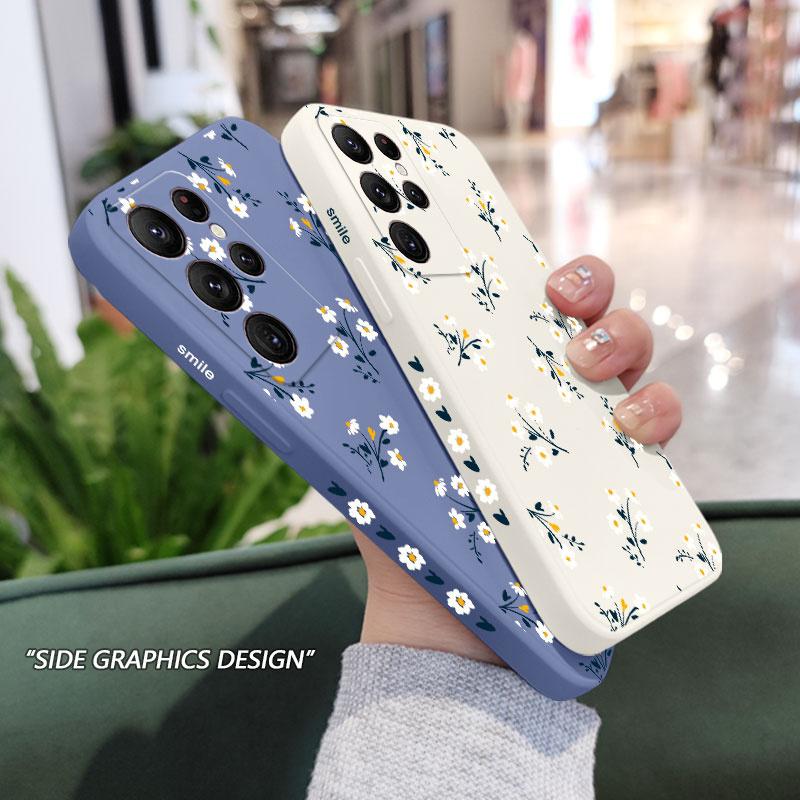 Nice Flowers Phone Case For Samsung Galaxy S25 FE S24 S23 S22 S21 S20 S10 Ultra Plus Note 20 Ultra 10 9 Plus Cover