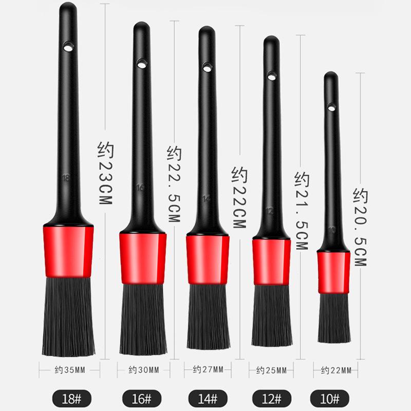 

5Pcs Car Wash Care Detailing Brush Set,for cleaning wheels, dashboards, vents and more,Car Cleaning Brushes, Car Accessories