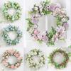 Charming 40cm Artificial Rose Peony Flower Garland With No Color Fading