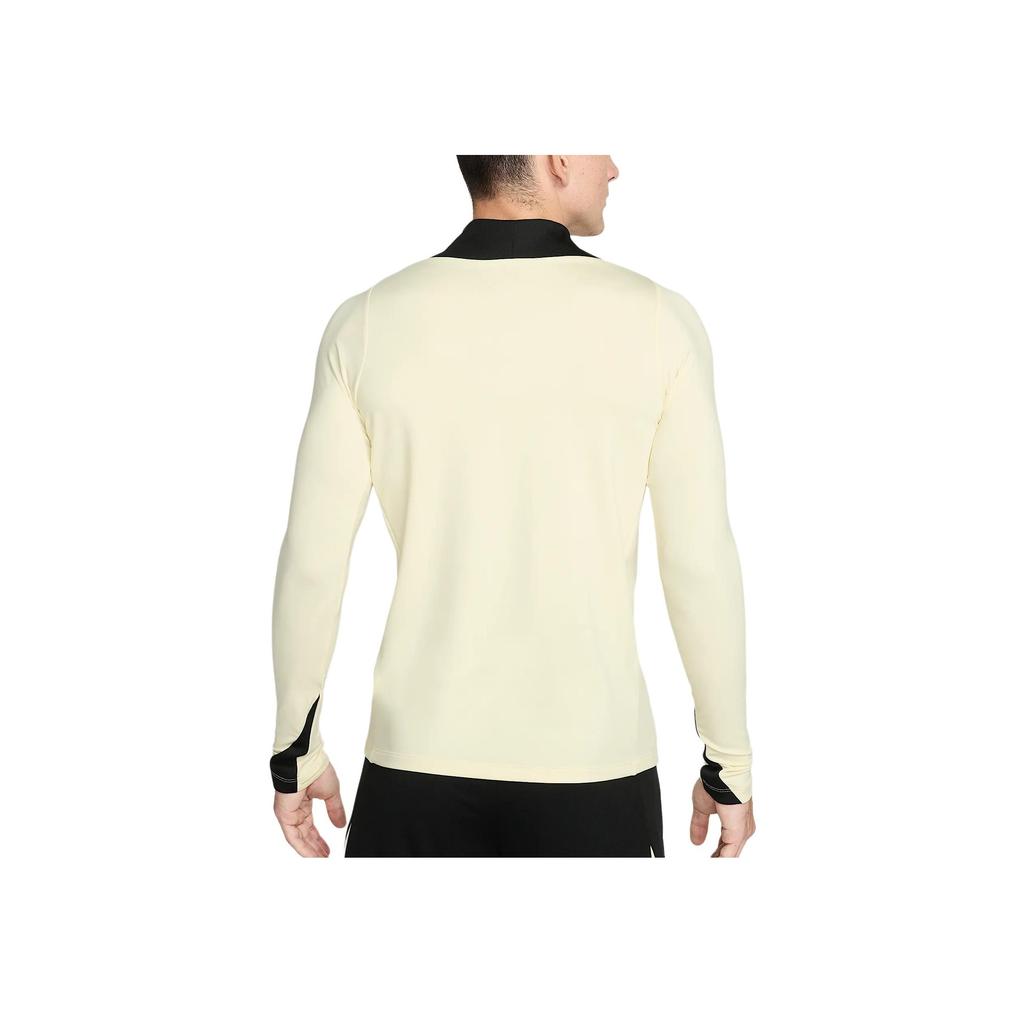 Nike Dri-Fit Strike Moisture-Wicking Comfortable Long Sleeve Soccer Shirt Men tops Coconut-Milk Black Fitness-Red HJ3394-114