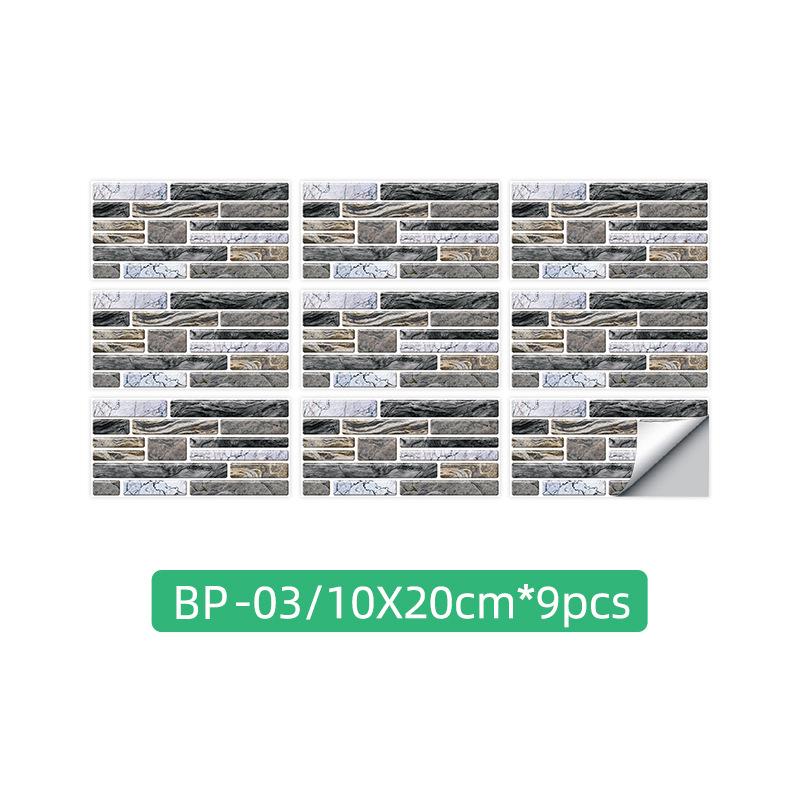 Kitchen Oil-Proof Sticker Simulation Marble Crystal Floor Wallpaper Bathroom Renovation Old House Renovation Self-Adhesive Tile Sticker
