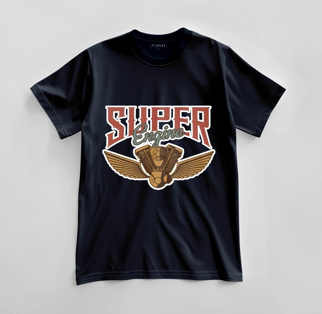 Custom Super Engine Graphic T-shirt Design Unisex Jersey Short Sleeve Tee