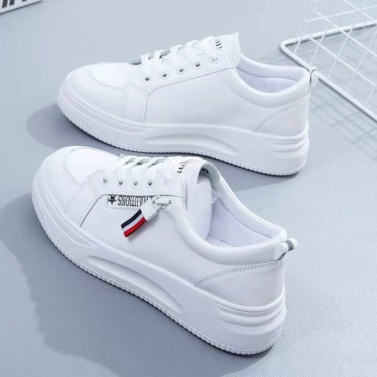 Little White Shoes Women's 2024 Spring New Korean Edition Student Platform Casual Sneakers Fashion Versatile Single Shoes Board Shoes Women