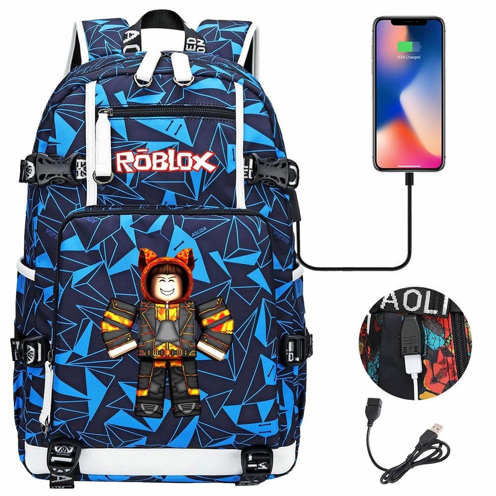 Gaming Print Backpack Large Capacity Travel Bag with USB Charging Port for Middle High School Students Boys Girls Teens
