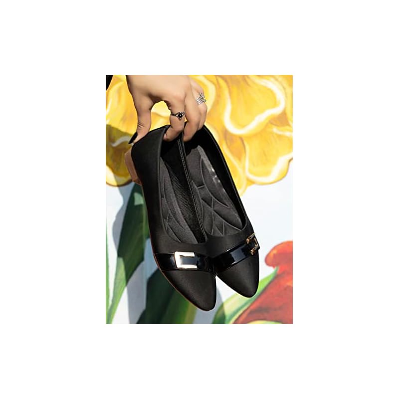Shoetopia Girls Belly-231 Black Ballet Flat - 3 Uk (Girls-Belly-231-Black) 3 UK чёрный