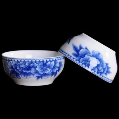 Filiżanki ceramiczne Zhishi w kolorze niebiesko-białym pod szkliwem
