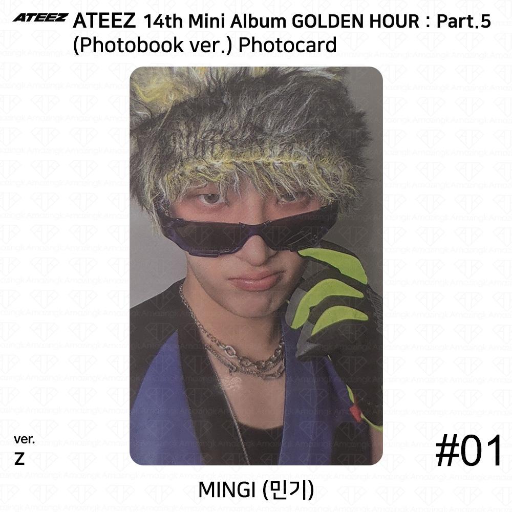 ATEEZ 14th Mini Album Golden Hour Part.5 Photobook ver. Photocard Z VER