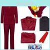 Costume Cosplay One Piece Sanji Abito Rosso Per Uomo