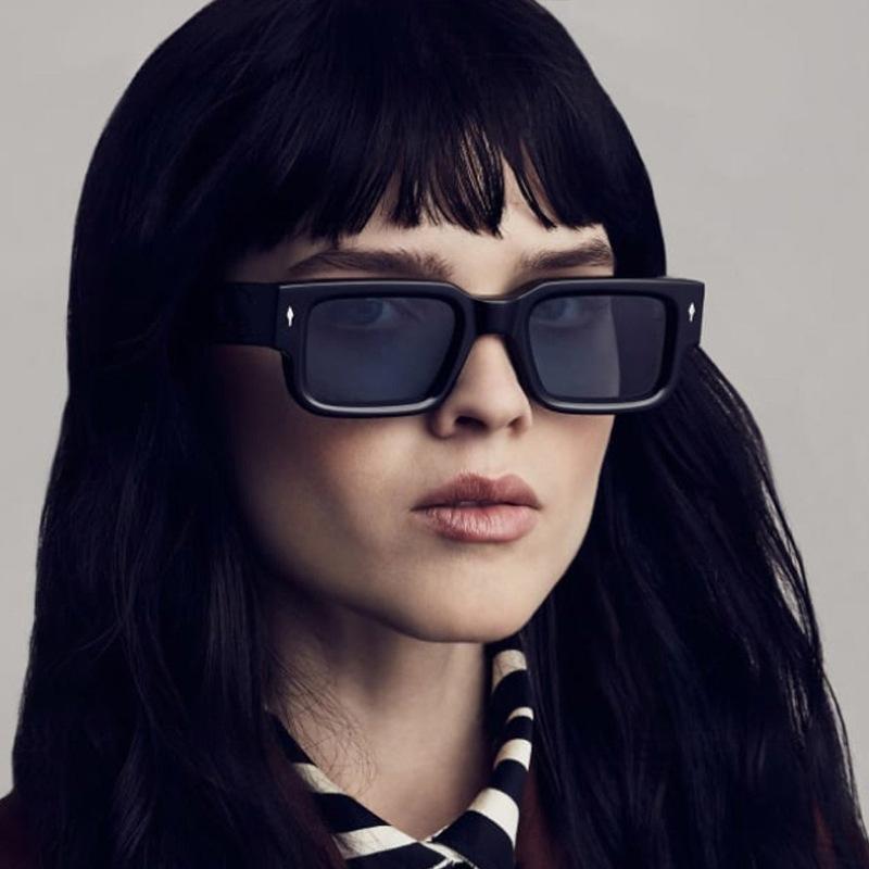 Retro Square Sunglasses For Men Women Vintage Luxury Rivet Designer Sun Glasses Fashion Arrow Shades UV400 Eyewear
