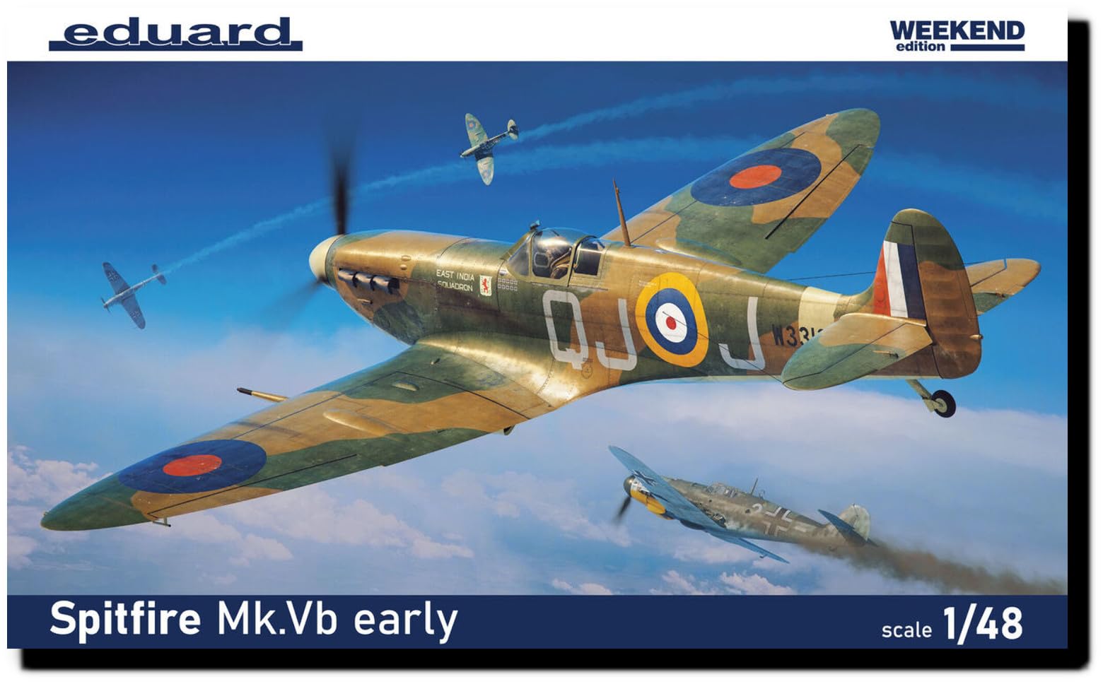 

Eduard 1/48 British Spitfire Mk.Vb (Early Model) Weekend Edition Plastic Model Kit EDU84198