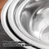 Large Capacity Dough Kneading Basin Stainless Steel Mixing Bowl, Kitchen Prep Bowl for Baking Washing Vegetables, Heavy Duty Home Flat Bottom Soup Pot