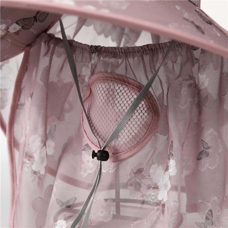 Hat Female Summer Shade Sunscreen Uv Protection Mask Face Cover Tea Picking Hat Cycling Big Brim Mom Sun Hat