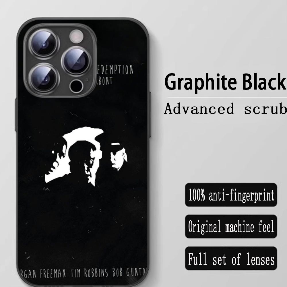 

Classic ins Shawshank hot Phone Case For iPhone 16 15 14 13 12 11 X XR XS 8 Plus Mini Pro Max Soft black Shockproof Cover iPhone 13