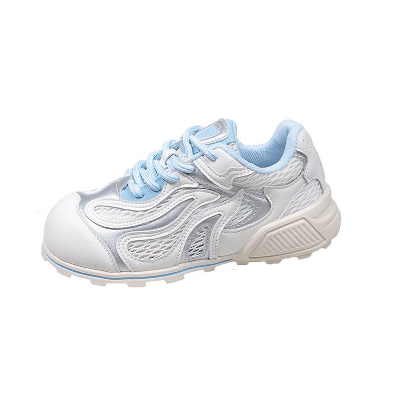 Academy style moral training shoes women's summer 2025 new comfortable and versatile flat-bottomed casual Forrest Gump shoes mesh sports shoes