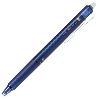 Pilot Frixion Ball Knock Design Series Ballpoint Checkered Navy Pen, Pattern, 0.5mm, (LFBK23EF-DBNVB)
