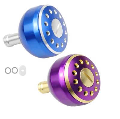Of Aluminum Round Knob Aluminum Spinning Reel Fishing Blue Fish Power Handle Knob Shimano A Daiwa S Replacement 38mm Stylish 1000 1500 2000 2500 3000