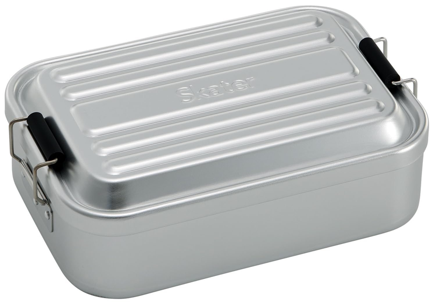 

Skater Aluminum Lunch Box for 1000ml Large Fluffy Packing Men, Capacity, Design, Silver, AFT10B-A