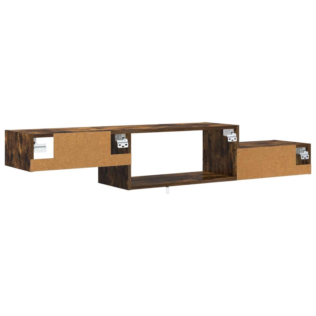 Wall Mounted TV Cabinet Wall Bracket Smoked Oak