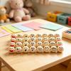 40 Pieces Wooden Beads with Faces Adorable Smiling Face for Crafters, Hobbyists, DIY