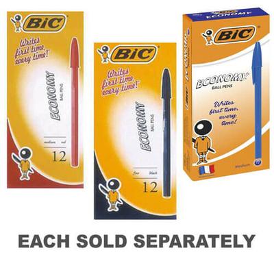 BiC Economy Medium Kugelschreiber (12/Karton)