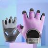 Half Finger Gloves Thickened Palm Rest Non Slip Liquid Silicone Shock Absorbing Palm Protection Equipment Yoga Jump Rope Breathable