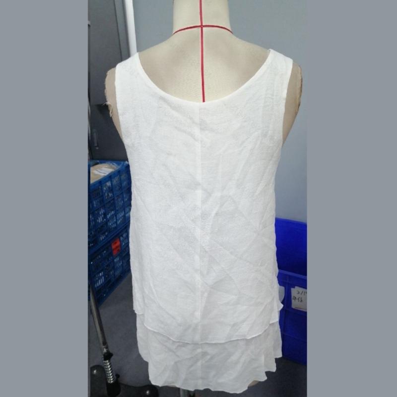 Women's Summer Tops Sleeveless Tank Tops Casual Flowy Loose Tunics Shirt Double Layers Ruffle Blouses Tunics gIFTS