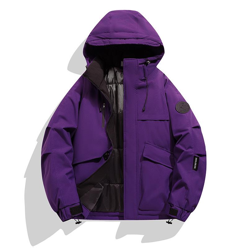 Men's 2025 Graphene Hooded Winter Jacket - Thick, Warm, Loose-Fit Cotton Coat for Trendy Couples and Youth
