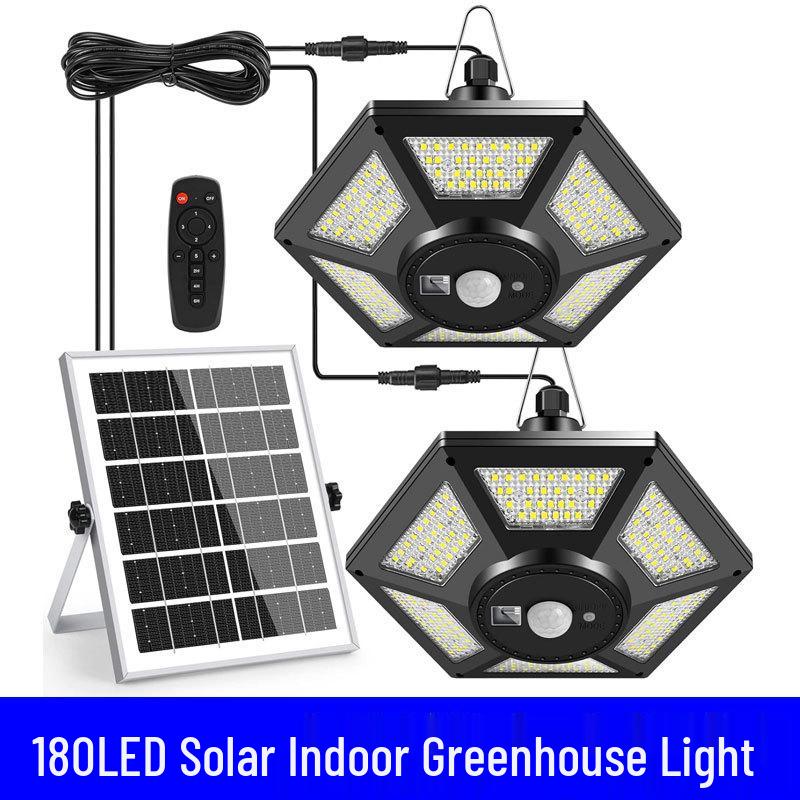 LED Solar Pendant Light - Indoor/Outdoor Gazebo Canopy Garden Lamp