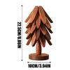 Wooden Tree Trivets Folding Heat Resistant Wood Christmas Tree Teapot Coaster Tabletop Protection Hot Pot Coaster Home decor