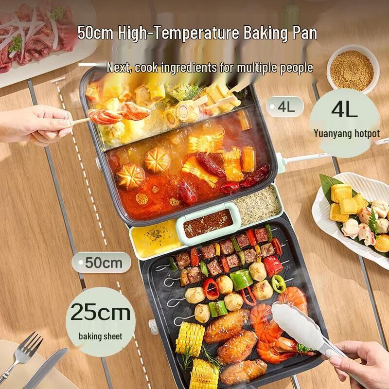 SUPOR faltbarer Elektrogrill und Shabu-Shabu Hot Pot