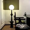 Mid-Century Italian Standing Floor Lamp - Retro Design with Roman Column for Living Room, Bedroom, or Sofa Side.