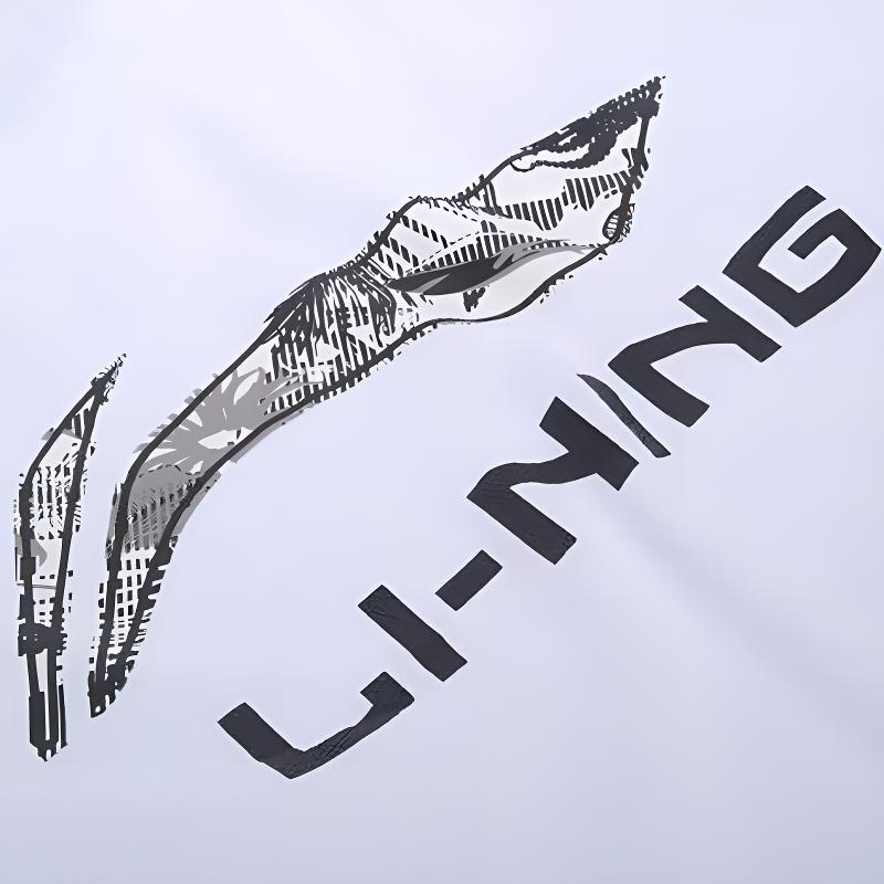 Li-Ning Printed Simple Versatile Round Neck Short Sleeve Loose Fashion Comfortable Shorts Casual Sports Suit Unisex suit YHST165-1+YKSV129-1