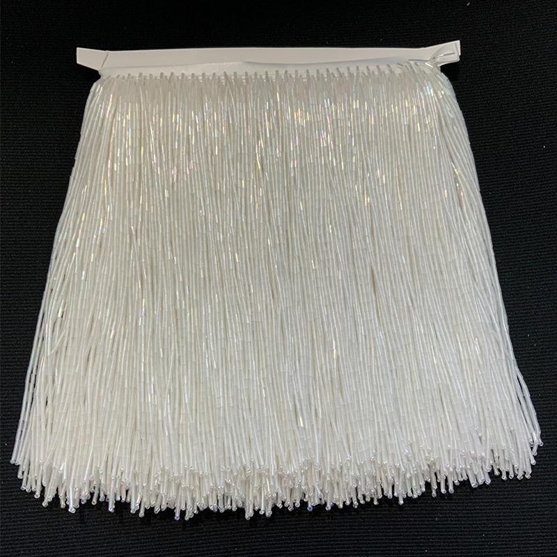 High Quality 14cm Fringe Trim Long Beaded Tassel Decorative Fashion Accessories for Dress