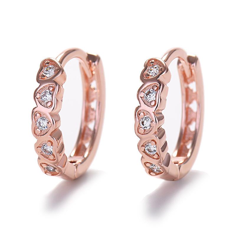 

Серьги Love Gold Light Luxury Hundred Fashion Серьги в форме сердца Подарки для подруг Серьги Гипоаллергенные кольца