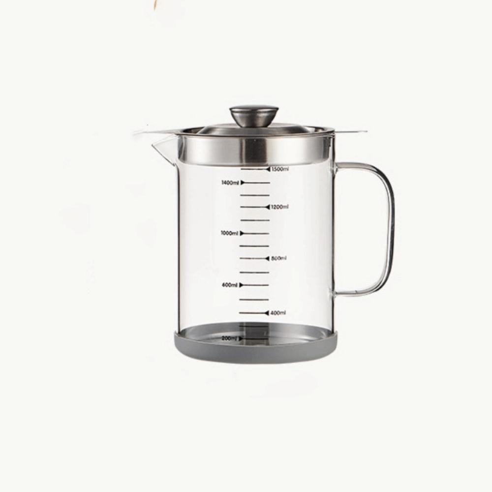 Fine Mesh Kitchen Seasoning Tank 1L/1.5L Capacity Grease Container  Restaurant