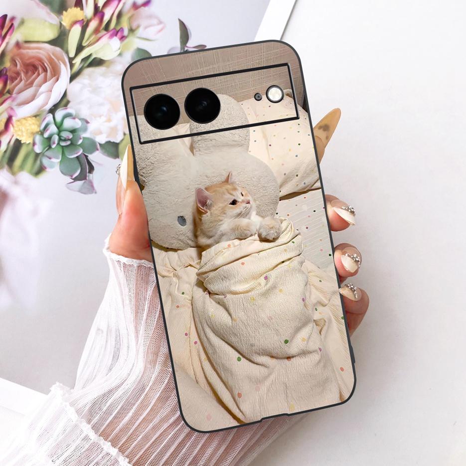 For Google Pixel 7A Case Pixel7 Pro Luxury Flower Butterfly Painted Cover Soft Silicone Case For Google Pixel 7 Pro Pixel7A Bags