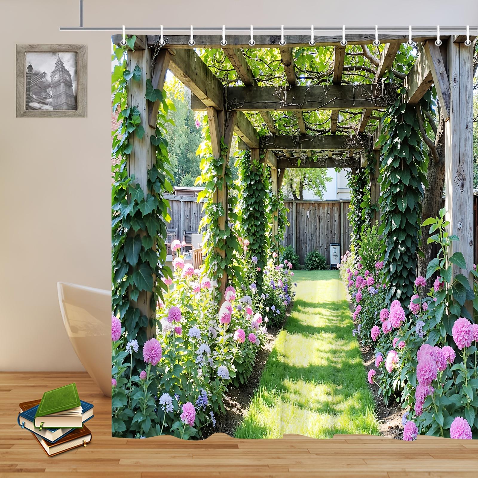 Exquisite Fashion Items Charming Garden Arbor Shower Curtain - Whimsical Bath Decor, Perfect For Those Who Love Nature-Inspired And Serene Designs